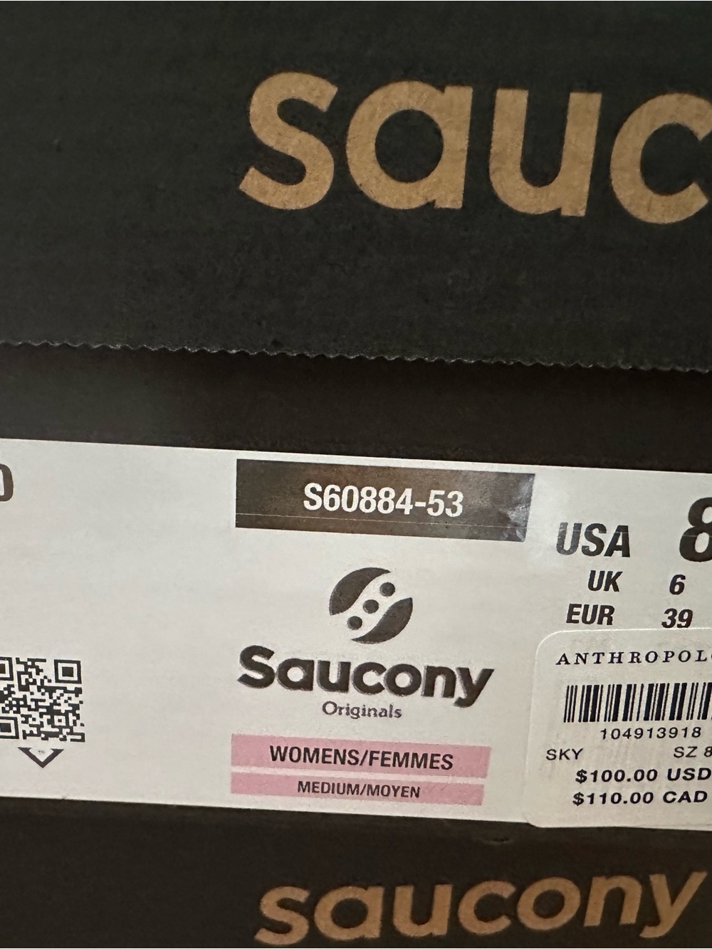 Saucony Exclusive Trainer 80 Sneakers Women size 8 - Picture 2 of 2